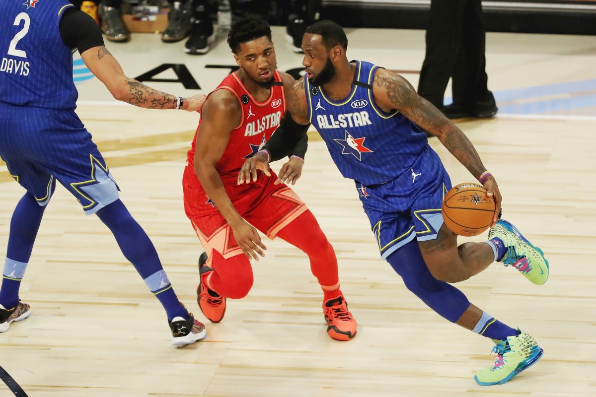 Donovan Mitchell Anthony Davis Lebron James All Star Game 2020